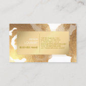 PixDezines Rozen/Faux Gold Foil/DIY achtergrond Visitekaartje (Achterkant)