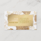 PixDezines Rozen/Faux Gold Foil/DIY achtergrond Visitekaartje (Achterkant)