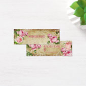 PixDezines rozen/faux perkament/prijs labels Mini Visitekaartjes (Bureau)