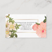 PixDezines  Rozen/Illustratie/Redoute Visitekaartje (Achterkant)