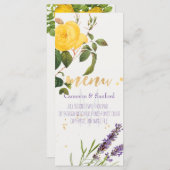 PixDezines Rozen/Lavendel/Menu Menu (Voorkant / Achterkant)