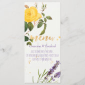 PixDezines Rozen/Lavendel/Menu Menu (Voorkant)