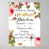 PixDezines  Rozen/Ontvangst Poster (Voorkant)