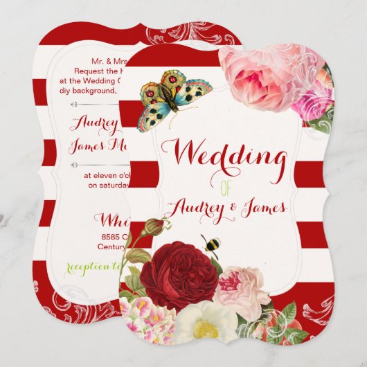 PixDezines rozen/pinda's/primrose Kaart (Voorkant / Achterkant)