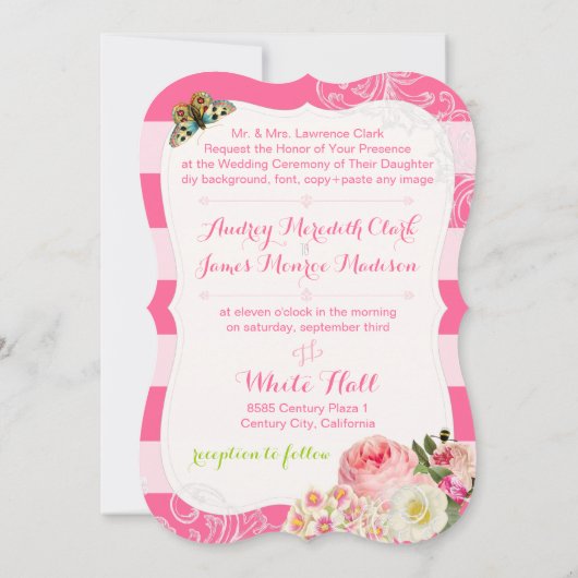 PixDezines rozen/pinda's/primrose Kaart (Achterkant)