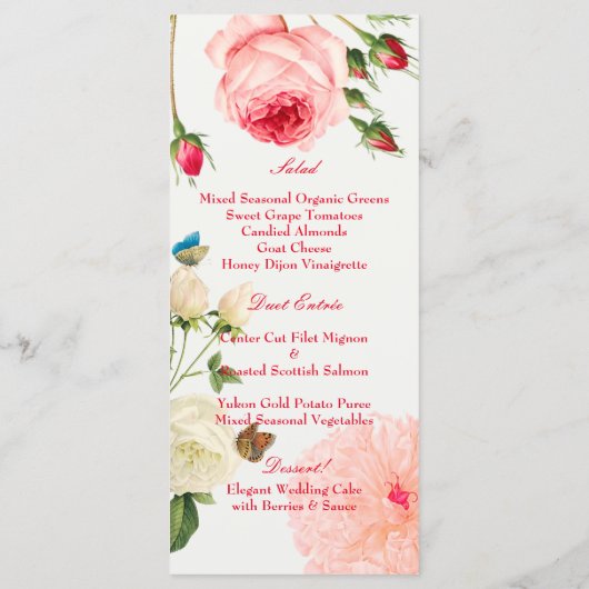 PixDezines  Rozen/pioenen/Menu Menu (Achterkant)