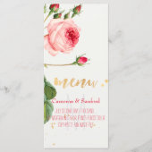 PixDezines  Rozen/pioenen/Menu Menu (Voorkant)