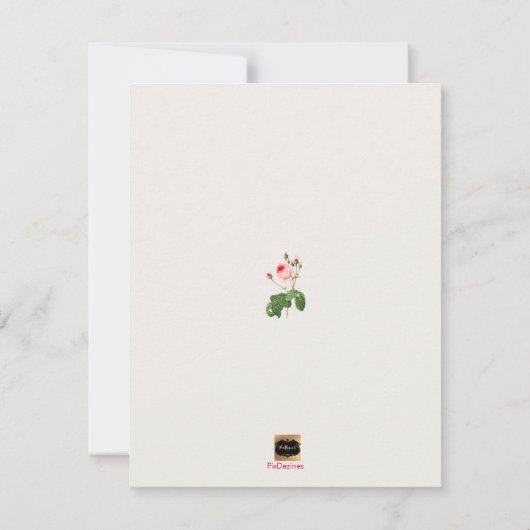 PixDezines  rozen/save our date Save The Date (Achterkant)