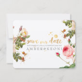 PixDezines  rozen/save our date Save The Date (Voorkant)
