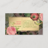 PixDezines  Rozen Visitekaartje (Achterkant)