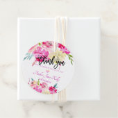 PixDezines Rozen Waterverf Bloemen Dank u Bedankjes Labels (In situ)