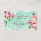 PixDezines  rozen/waterverf Visitekaartje (Achterkant)