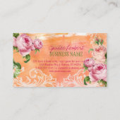 PixDezines  rozen/waterverf Visitekaartje (Achterkant)