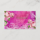 PixDezines  rozen/waterverf Visitekaartje (Achterkant)