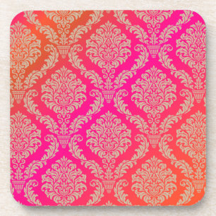 PixDezines Rozet Damast/DIY achtergrondkleur Onderzetter