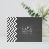 PixDezines rsvp-alkboard+chevron RSVP Kaartje (Staand voorkant)