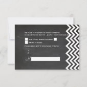 PixDezines rsvp-alkboard+chevron RSVP Kaartje (Achterkant)