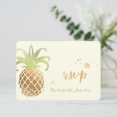 PixDezines RSVP Ananas/Gouden borstelstreken (Staand voorkant)