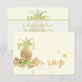 PixDezines RSVP Ananassen/Nepgoud Kwaststreken (Voorkant / Achterkant)