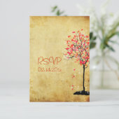 PixDezines rsvp  aple tree/oranje+roze (Staand voorkant)