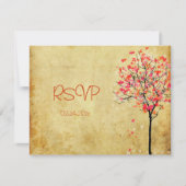 PixDezines rsvp  aple tree/oranje+roze (Voorkant)