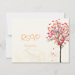 PixDezines rsvp aple tree/oranje+roze