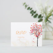 PixDezines rsvp  aple tree/oranje+roze (Staand voorkant)