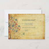 PixDezines rsvp  Autumn Blooms Kaartje (Achterkant)