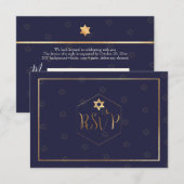 PixDezines RSVP Bar Mitzvah ✡ (Voorkant / Achterkant)