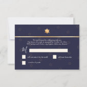 PixDezines RSVP Bar Mitzvah ✡ Kaartje (Achterkant)