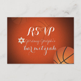 PixDezines RSVP Basketball Bar Mitzvah ✡