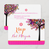 PixDezines RSVP Bat Mitzvah (Voorkant / Achterkant)