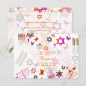 PixDezines rsvp bat mitzvah/collage (Voorkant / Achterkant)