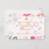 PixDezines rsvp bat mitzvah/collage (Achterkant)