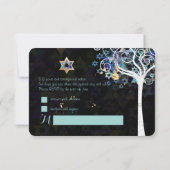 PixDezines Rsvp Bat Mitzvah Kaartje (Achterkant)