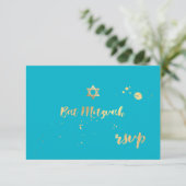 PixDezines rsvp bat mitzvah/verblind/DIY kleur (Staand voorkant)