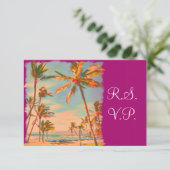 PixDezines rsvp  Beach Scence/Aloha/Luau (Staand voorkant)