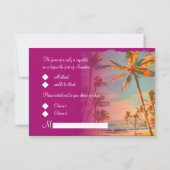 PixDezines rsvp  Beach Scence/Aloha/Luau (Achterkant)