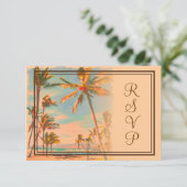 PixDezines rsvp  Beach Scence/Aloha/Luau (Staand voorkant)