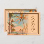 PixDezines rsvp  Beach Scence/Aloha/Luau (Voorkant / Achterkant)