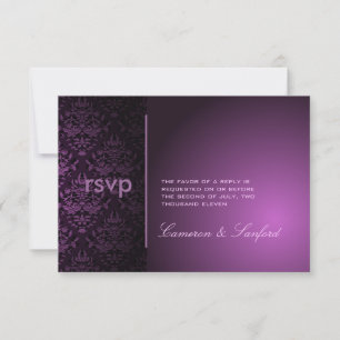 PixDezines RSVP Bijoux Damask/plum