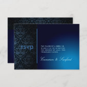 PixDezines RSVP Bijoux Damast/saffier (Voorkant / Achterkant)