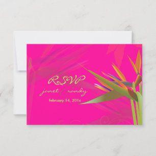 PixDezines rsvp Bird of Paradise/DIY color Kaartje