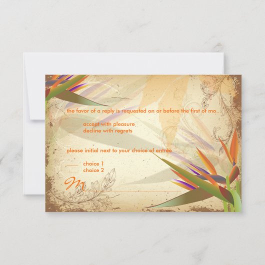 PixDezines RSVP  BIRD VAN PARADISE (Achterkant)