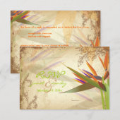 PixDezines RSVP  BIRD VAN PARADISE (Voorkant / Achterkant)