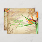 PixDezines RSVP BIRD VAN PARADISE (Voorkant / Achterkant)