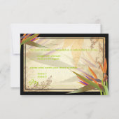 PixDezines RSVP  BIRD VAN PARADISE Kaartje (Achterkant)