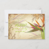PixDezines RSVP  BIRD VAN PARADISE Kaartje (Voorkant)