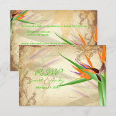 PixDezines RSVP BIRD VAN PARADISE Kaartje (Voorkant / Achterkant)