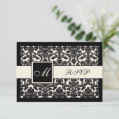 PixDezines rsvp Black Flora Damask/DIY kleur (Staand voorkant)